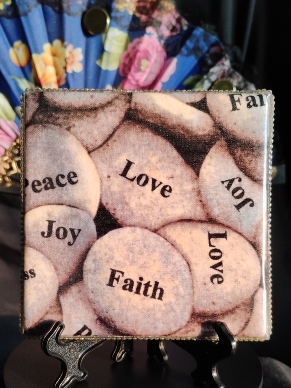 Faith & Love Inspirational Stone Art Tile